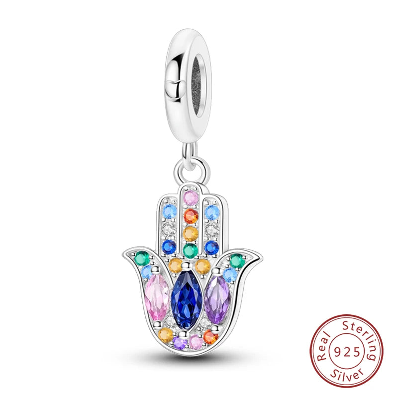 100% Real 925 Sterling Silver Classic Devil's Eye Charms