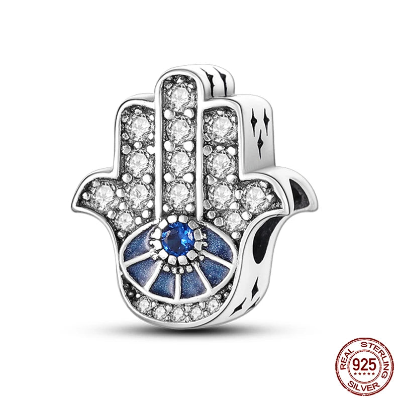 100% Real 925 Sterling Silver Classic Devil's Eye Charms