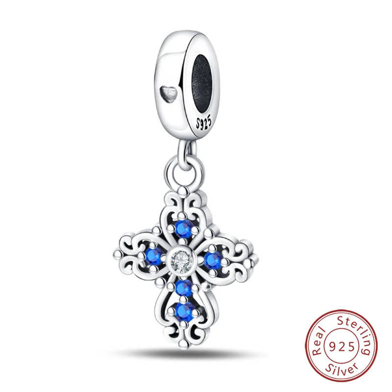 100% Real 925 Sterling Silver Classic Devil's Eye Charms