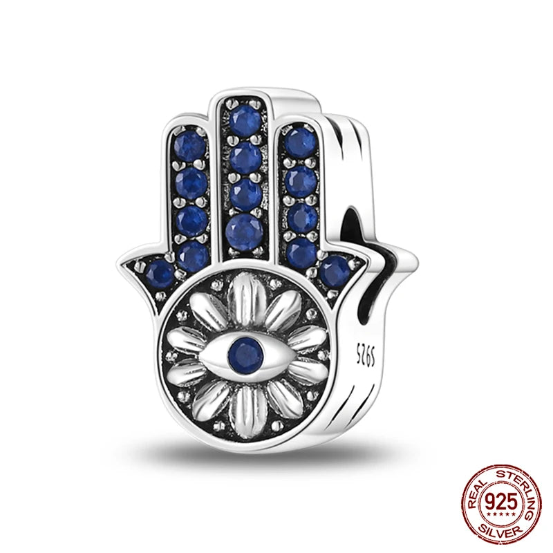 100% Real 925 Sterling Silver Classic Devil's Eye Charms