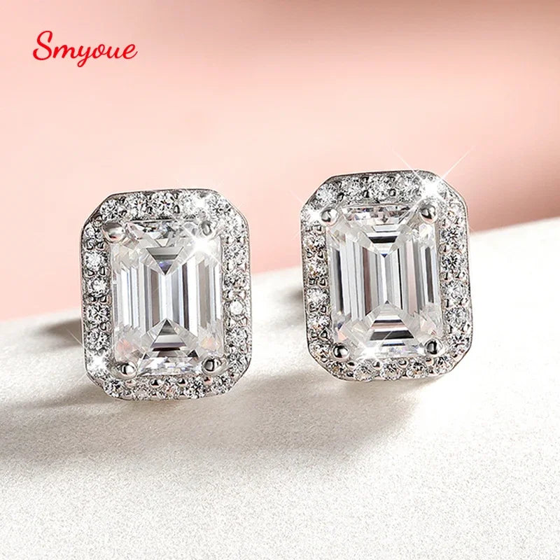 0.5CT 1CT 2CT Moissanite Stud Earrings