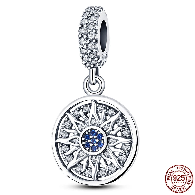 100% Real 925 Sterling Silver Classic Devil's Eye Charms
