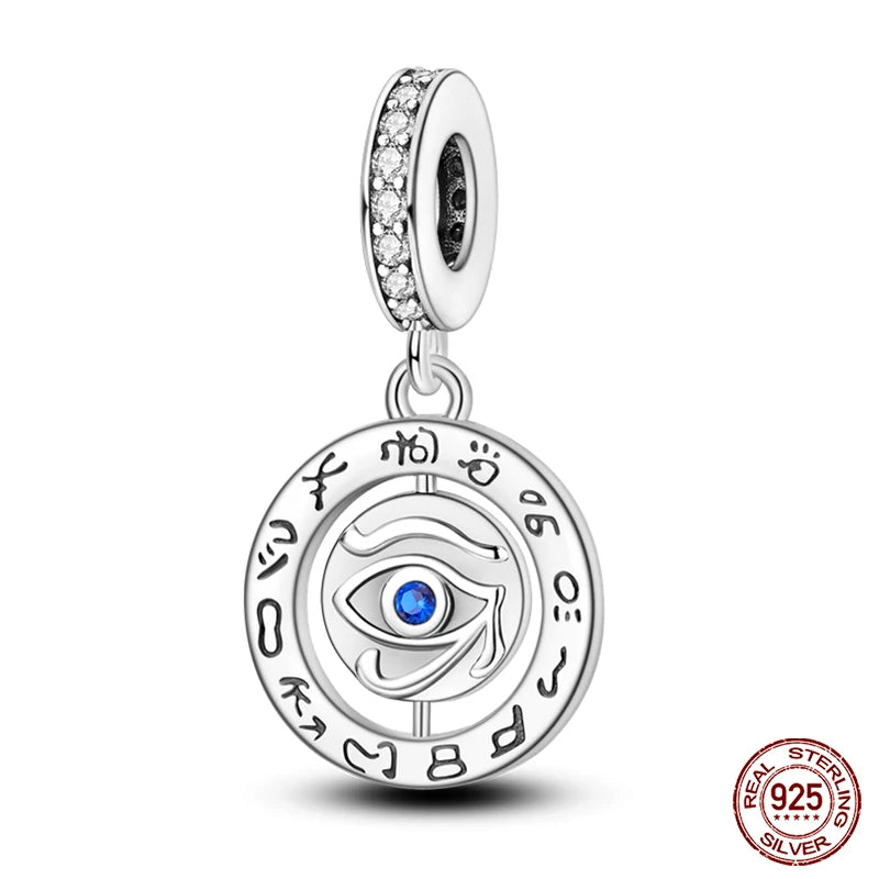 100% Real 925 Sterling Silver Classic Devil's Eye Charms
