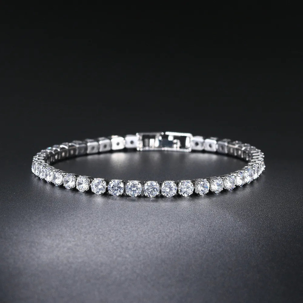 4mm Cubic Zirconia Tennis Bracelet