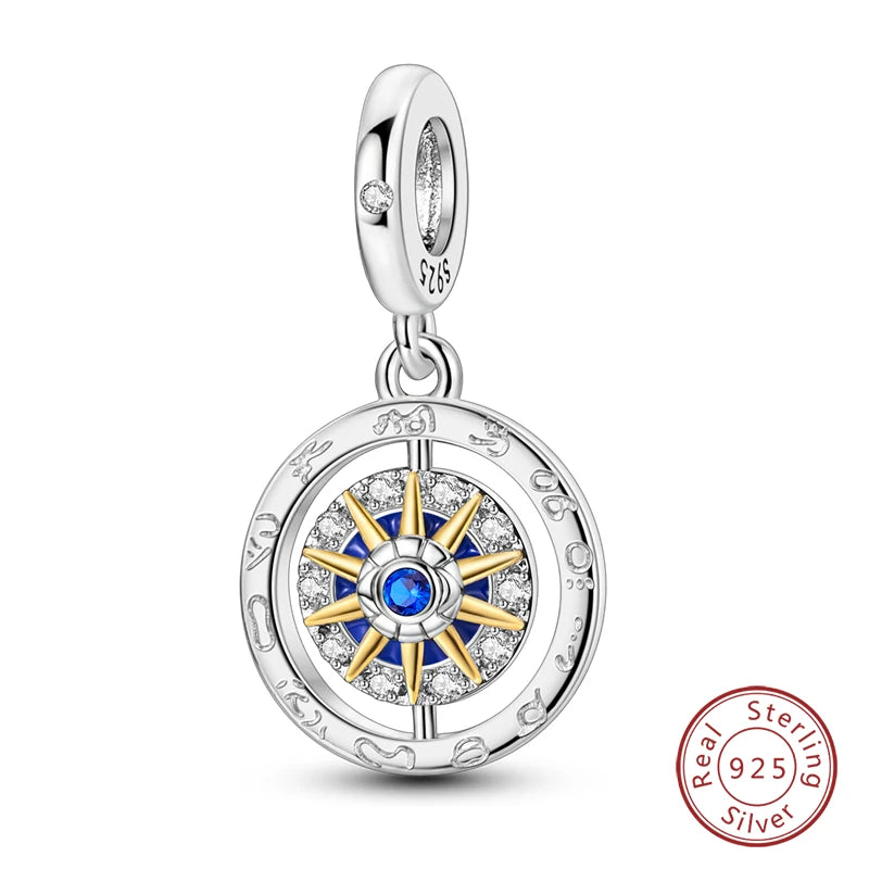 100% Real 925 Sterling Silver Classic Devil's Eye Charms