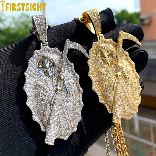 New Grim Reaper Death Pendant