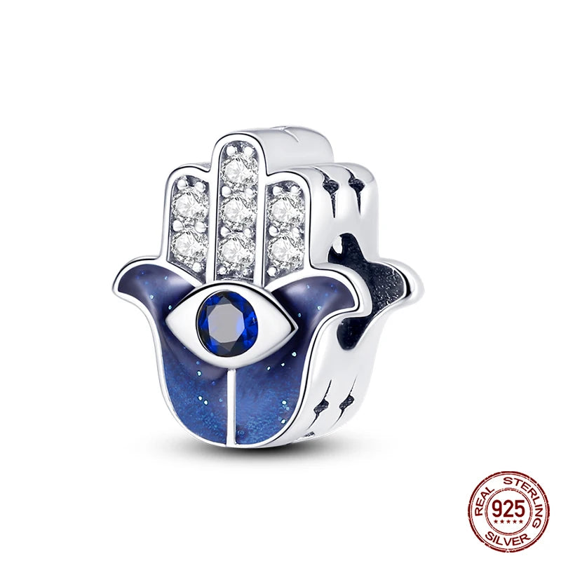 100% Real 925 Sterling Silver Classic Devil's Eye Charms