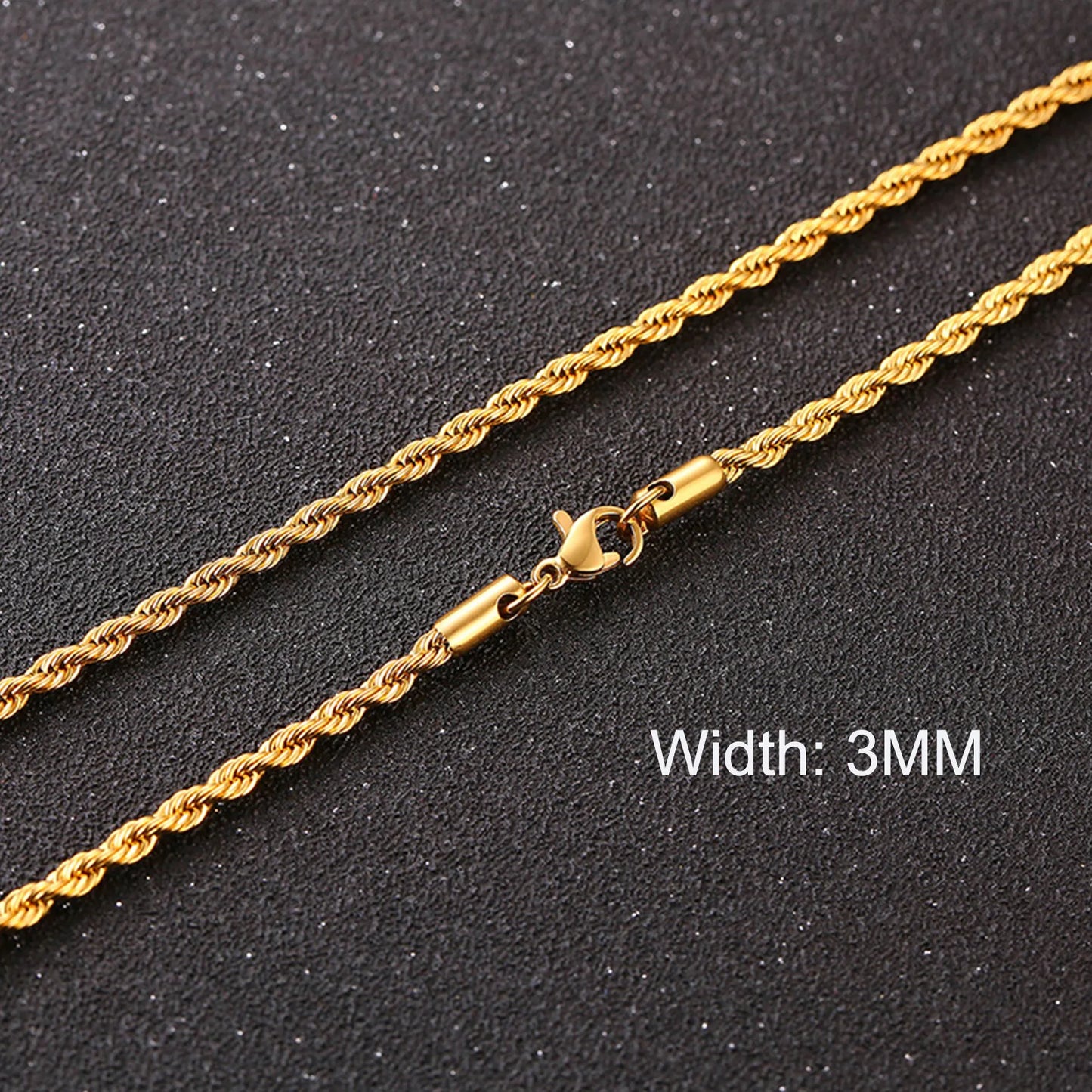 Cuban Chain Necklaces, Stainless Steel Curb Link Chain Collar,