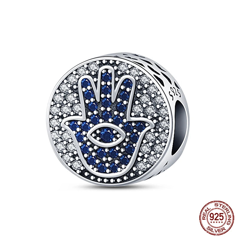 100% Real 925 Sterling Silver Classic Devil's Eye Charms