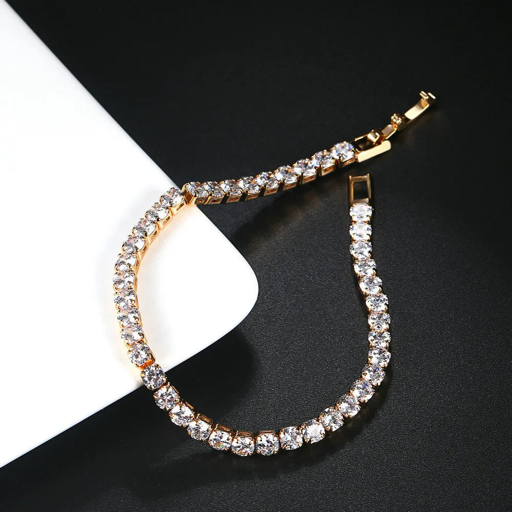 4mm Cubic Zirconia Tennis Bracelet