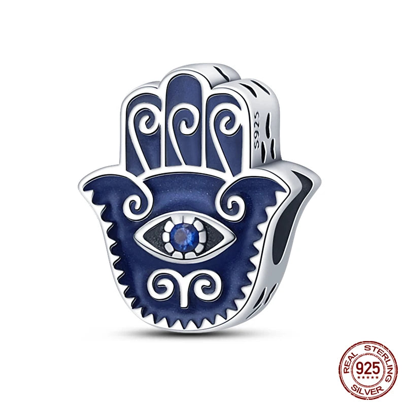 100% Real 925 Sterling Silver Classic Devil's Eye Charms