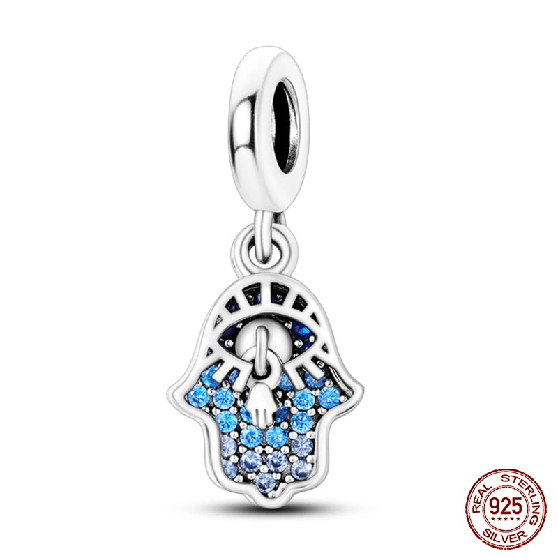 100% Real 925 Sterling Silver Classic Devil's Eye Charms
