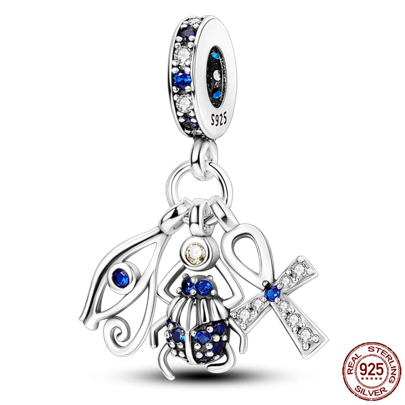100% Real 925 Sterling Silver Classic Devil's Eye Charms