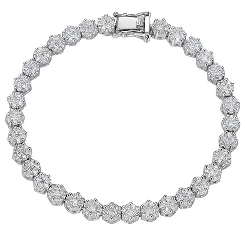925 Sterling Silver Crafted Moissanite Bracelet