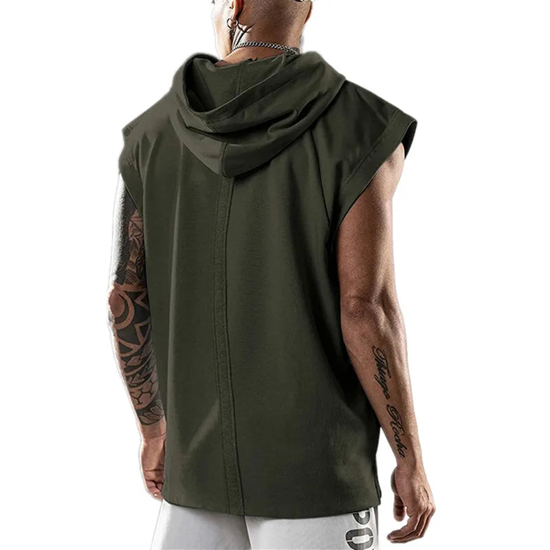 Men's Sports Sleeveless Hoodie