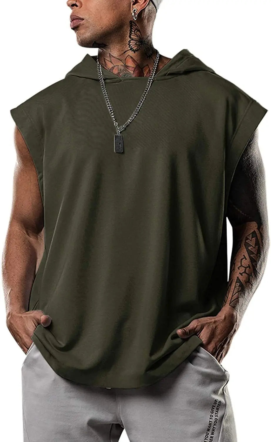 Men's Sports Sleeveless Hoodie
