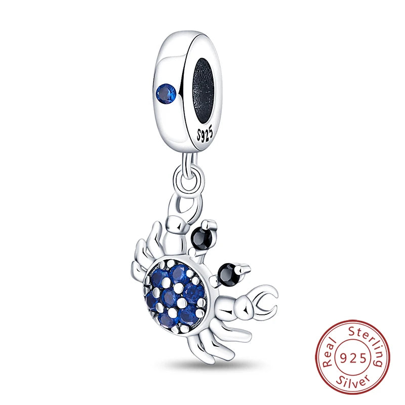 100% Real 925 Sterling Silver Classic Devil's Eye Charms