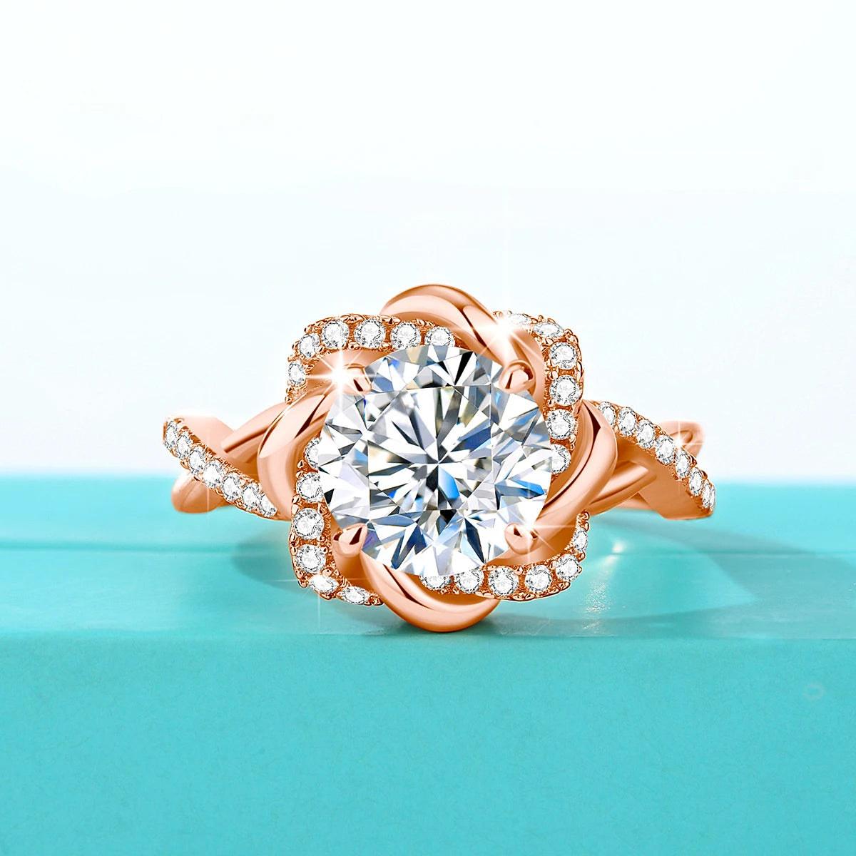 Szjinao Star Of David 3ct Moissanite Ring Yellow Gold With Certificate High Quality Wedding Party Jewelry For Women New Product