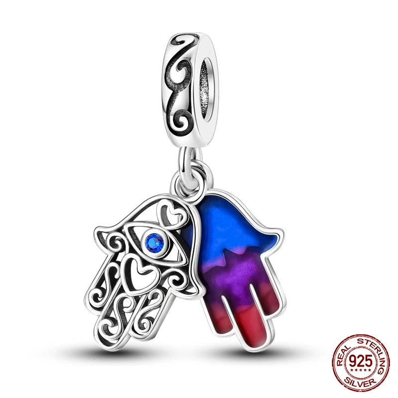 100% Real 925 Sterling Silver Classic Devil's Eye Charms