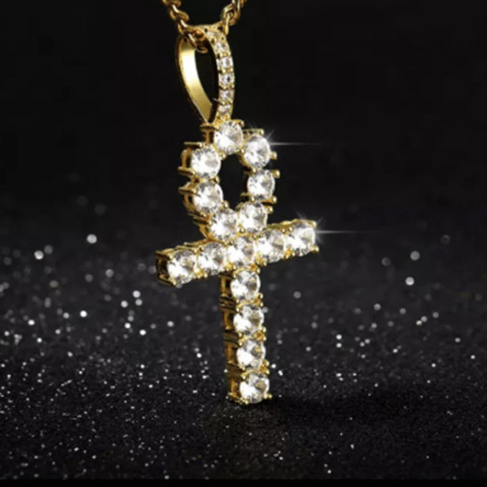 Cross Necklace Full Rhinestone
