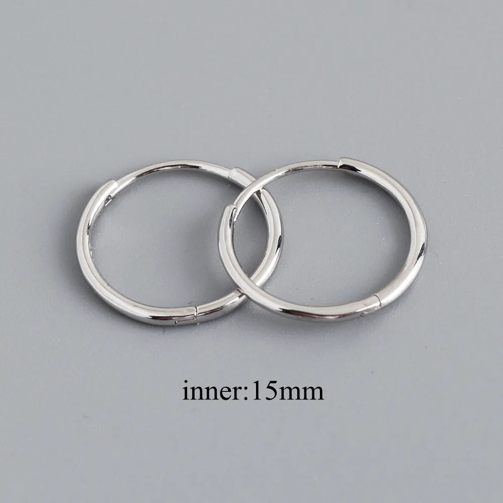 925 Sterling Hoop Earrings