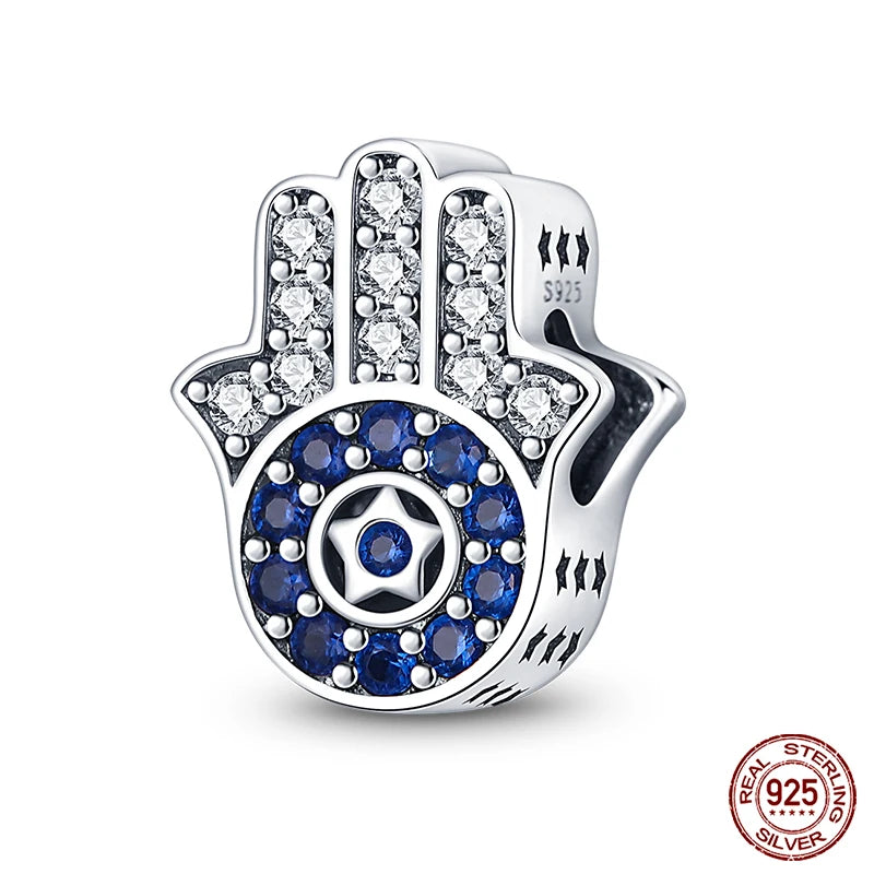 100% Real 925 Sterling Silver Classic Devil's Eye Charms
