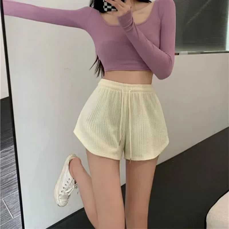 Women's Thin Style Loose Casual Large Size Wide Leg High Waist