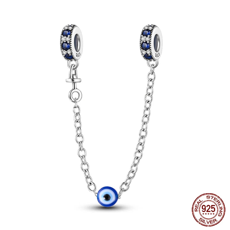 100% Real 925 Sterling Silver Classic Devil's Eye Charms