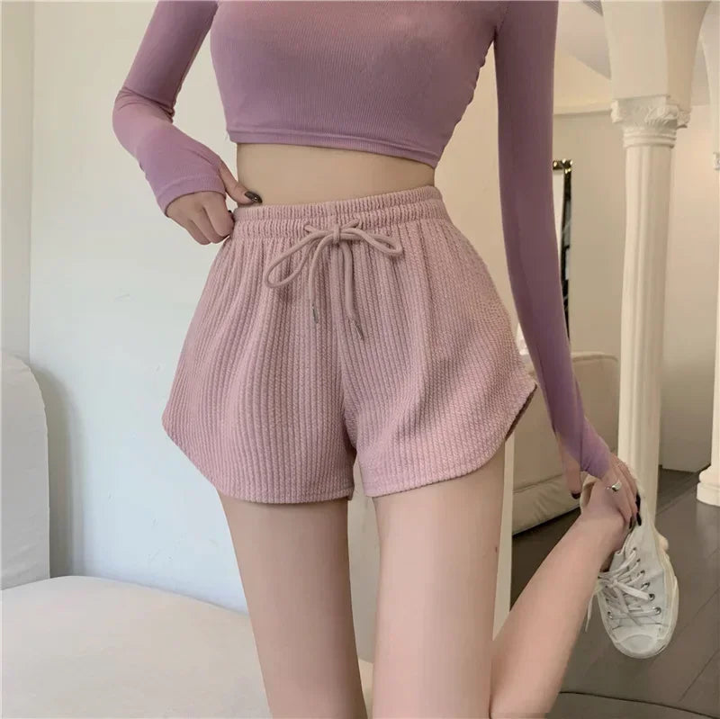 Women's Thin Style Loose Casual Large Size Wide Leg High Waist