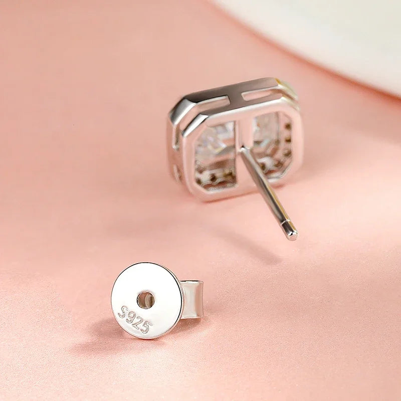 0.5CT 1CT 2CT Moissanite Stud Earrings