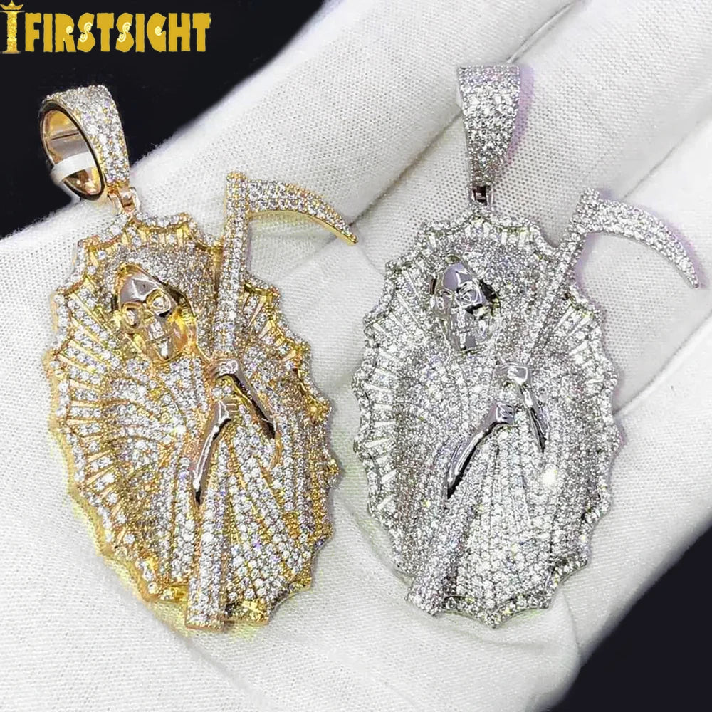 New Grim Reaper Death Pendant