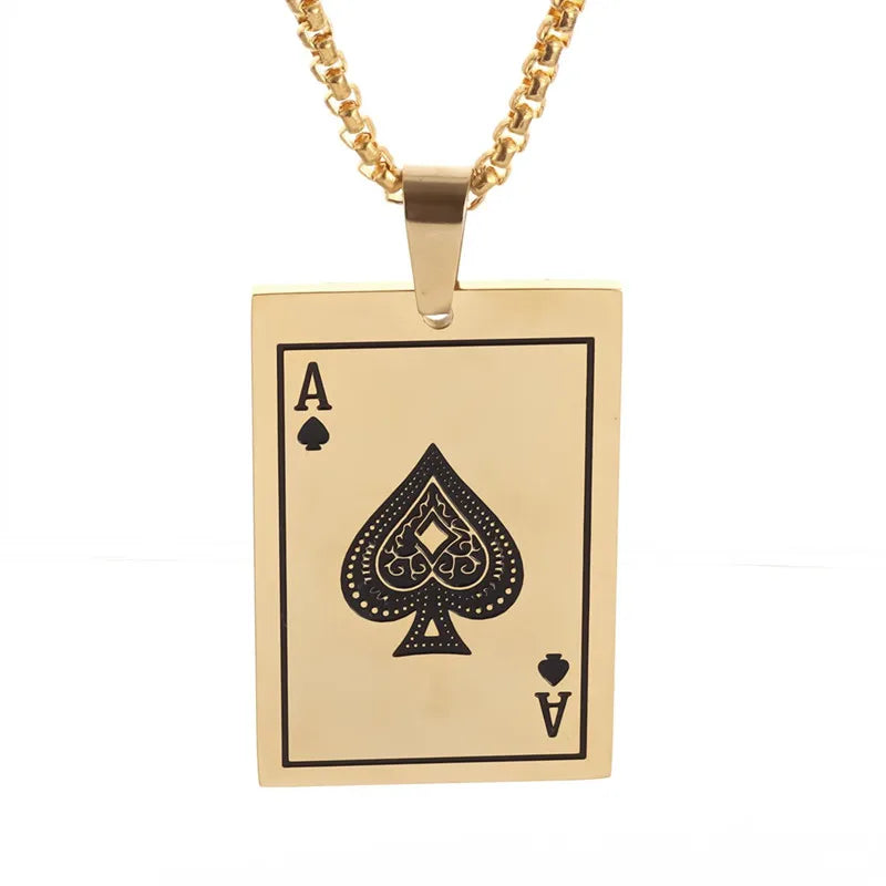 Gold Color Heart Playing Card