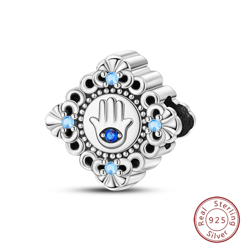 100% Real 925 Sterling Silver Classic Devil's Eye Charms