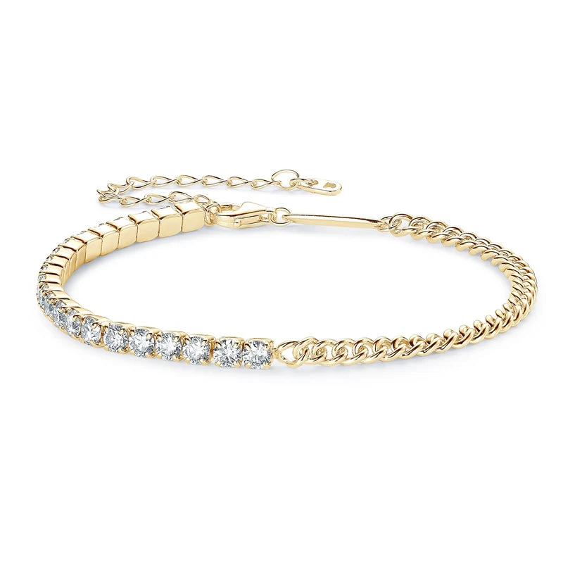 3mm Moissanite Tennis Bracelet 925 Sterling Silver