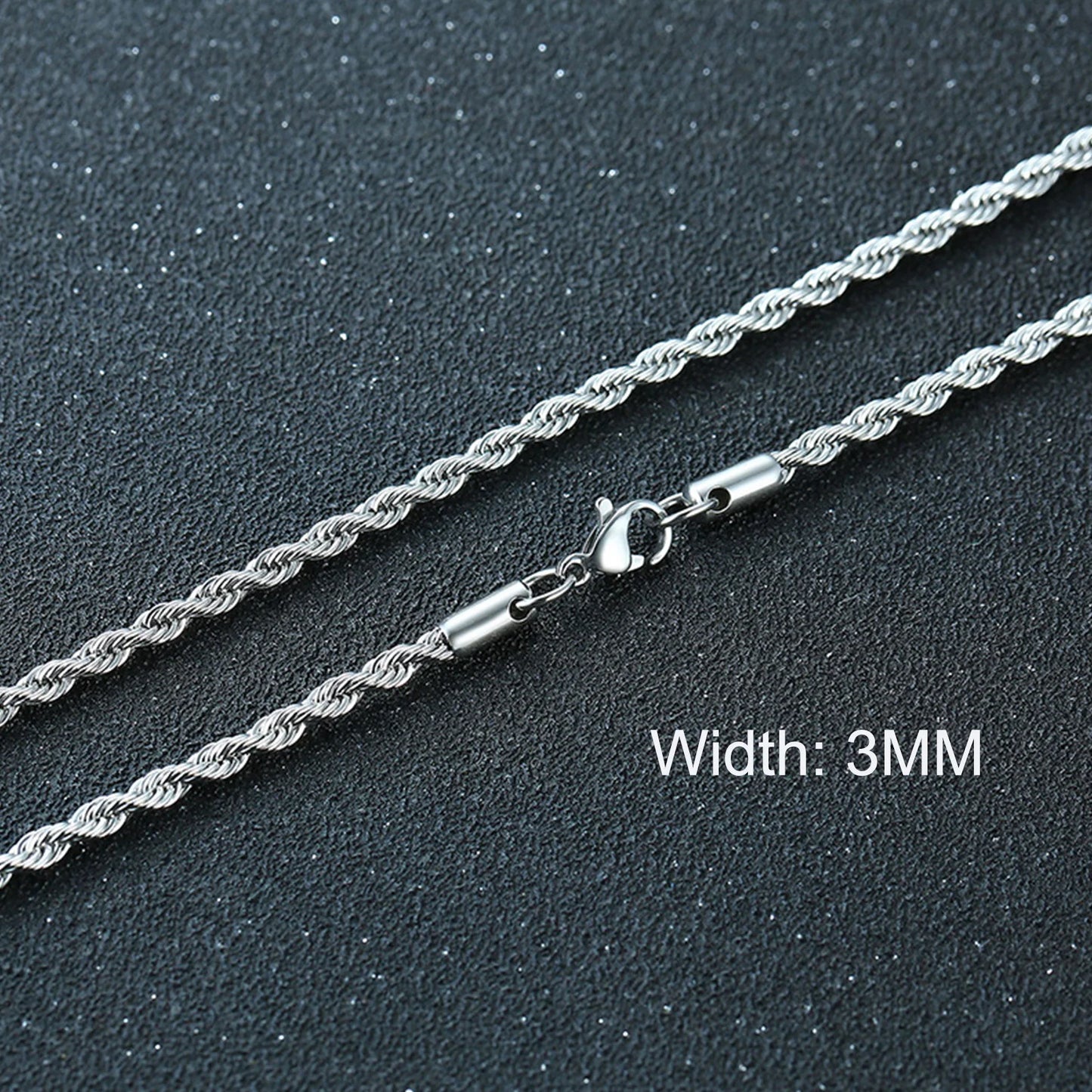 Cuban Chain Necklaces, Stainless Steel Curb Link Chain Collar,