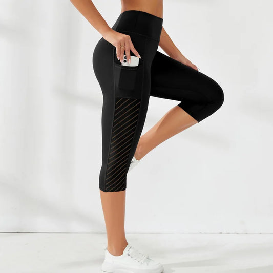 Yoga Shorts High Waist Pocket Sport Shorts