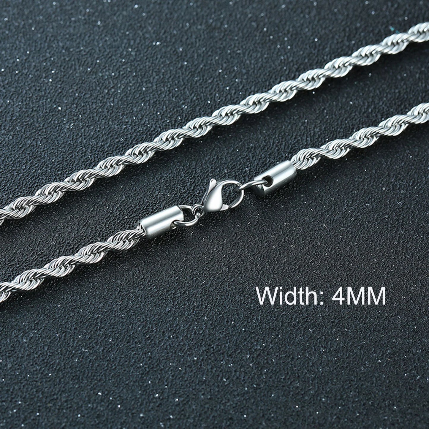 Cuban Chain Necklaces, Stainless Steel Curb Link Chain Collar,
