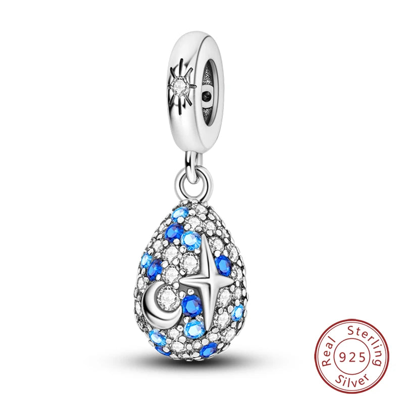 100% Real 925 Sterling Silver Classic Devil's Eye Charms