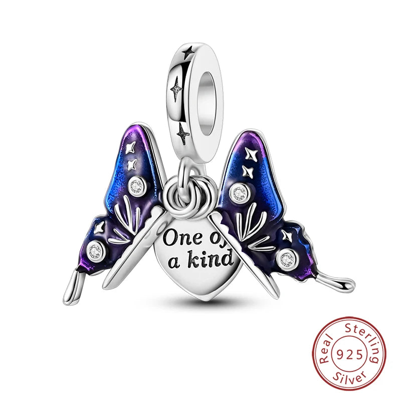 100% Real 925 Sterling Silver Classic Devil's Eye Charms