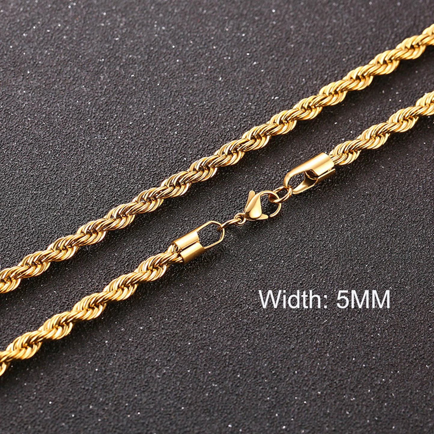 Cuban Chain Necklaces, Stainless Steel Curb Link Chain Collar,