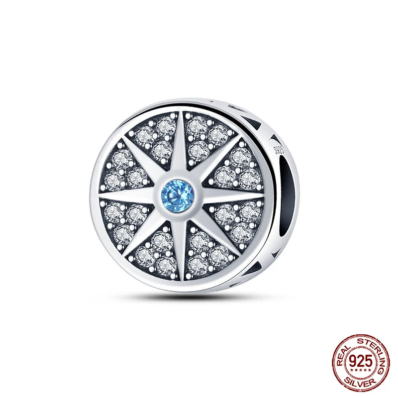 100% Real 925 Sterling Silver Classic Devil's Eye Charms