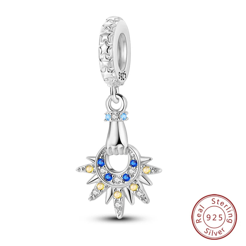 100% Real 925 Sterling Silver Classic Devil's Eye Charms