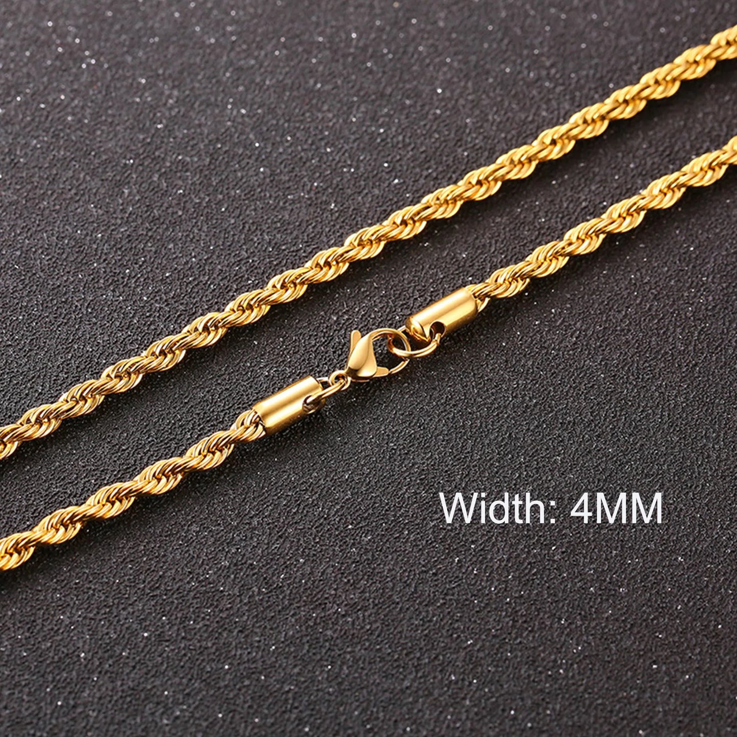 Cuban Chain Necklaces, Stainless Steel Curb Link Chain Collar,