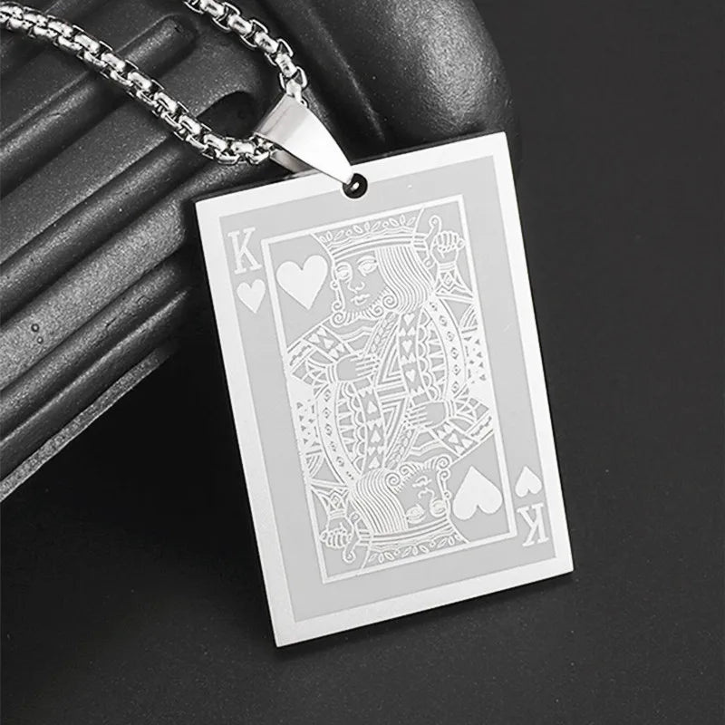 Gold Color Heart Playing Card