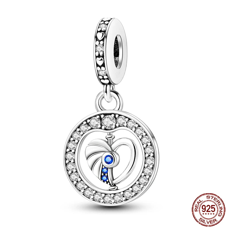 100% Real 925 Sterling Silver Classic Devil's Eye Charms