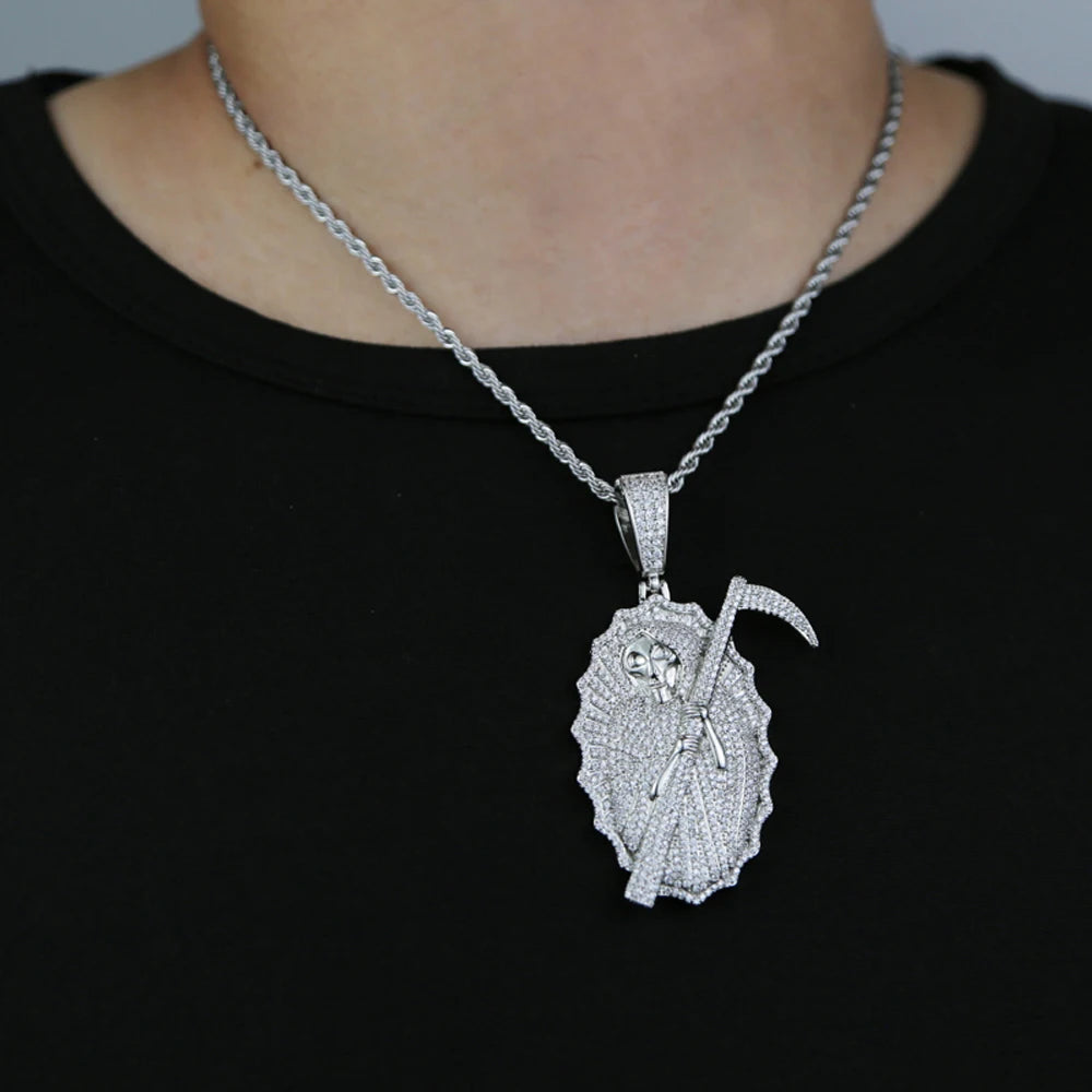 New Grim Reaper Death Pendant