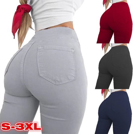 Women's Pencil Pants High Waist Trousers
