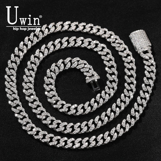 S925 Moissanite 6mm Cuban Chain/Bracelet Sterling Silver