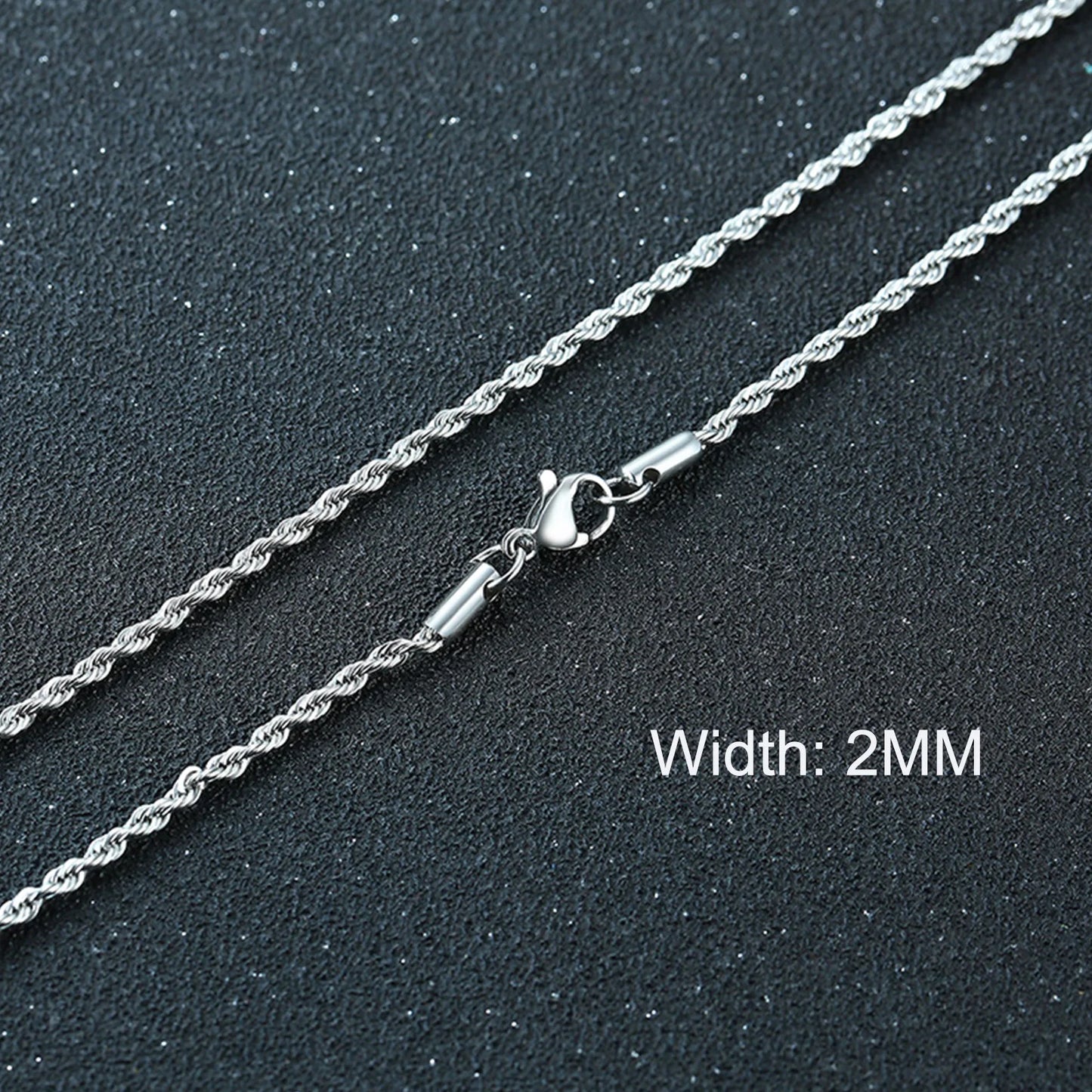 Cuban Chain Necklaces, Stainless Steel Curb Link Chain Collar,
